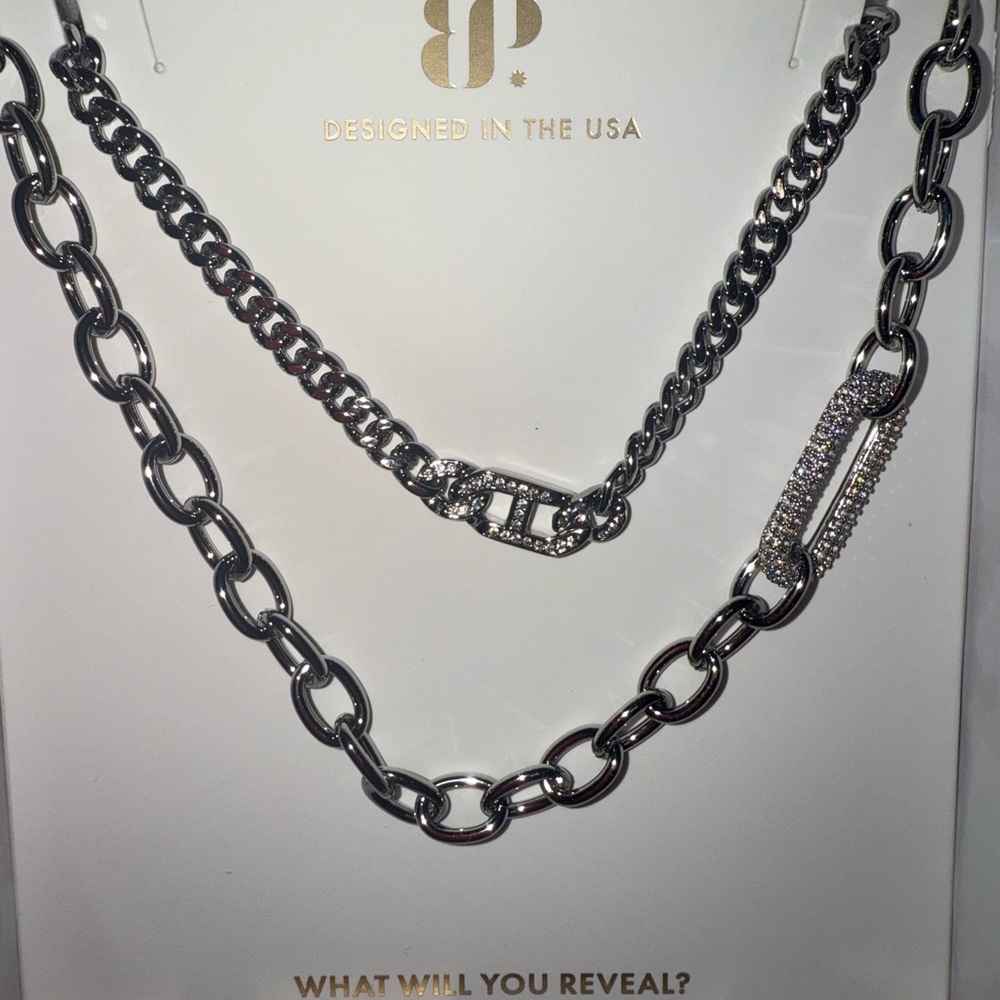 BP Silver Chain Necklace
